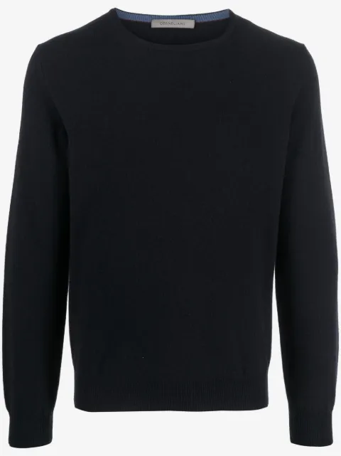 Corneliani crew-neck fine-knit jumper