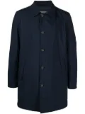 Corneliani water-resistant padded midi coat - Blue