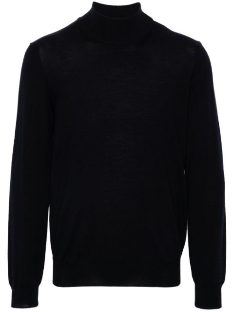 Corneliani roll-neck virgin wool jumper