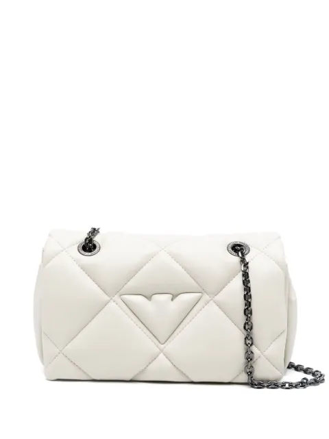 Emporio Armani logo-embossed faux-leather crossbody bag