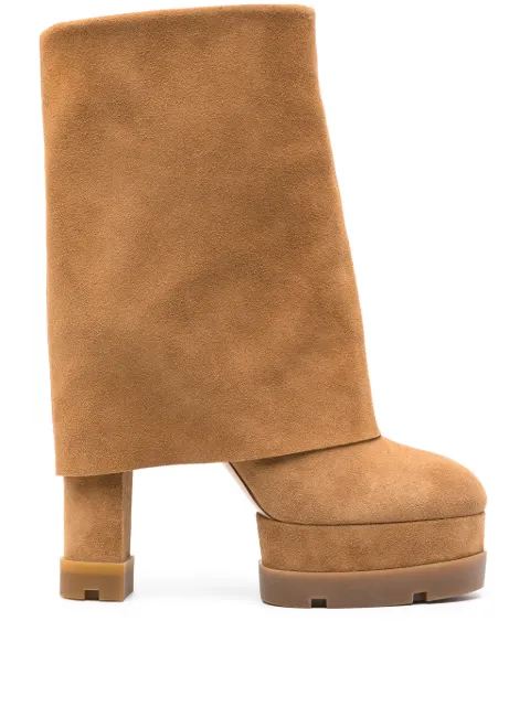Casadei Nancy 160mm almond-toe boots 
