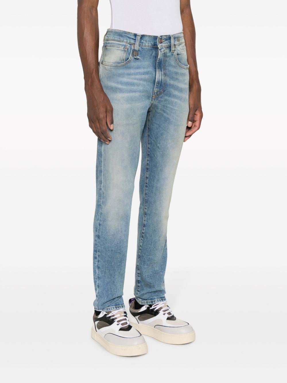 R13 Slim-fit jeans Blauw