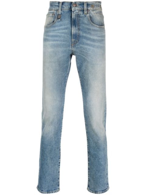 R13 jeans slim con efecto lavado
