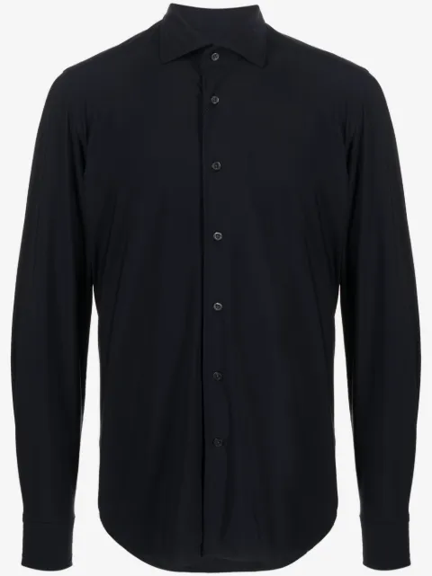 Corneliani spread-collar button-up shirt