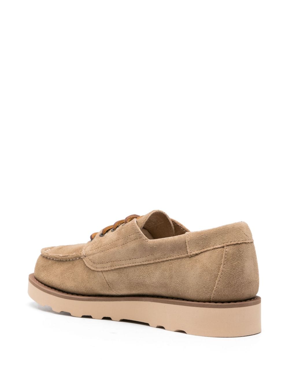 Shop Sebago Lace-up Suede Loafers In Braun