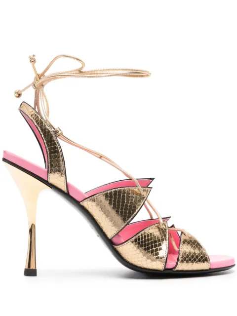 DSQUARED2 Evening 100mm cut-out leather sandals