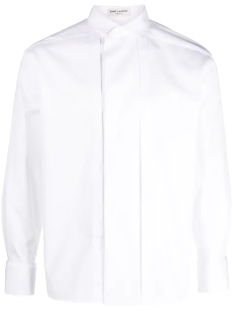 Saint Laurent long-sleeve cotton poplin shirt