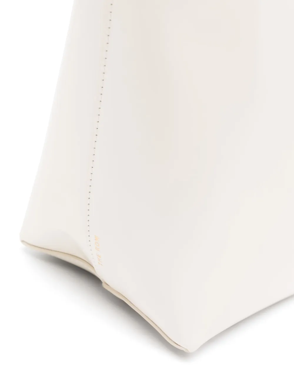 The Row Park leren shopper Wit