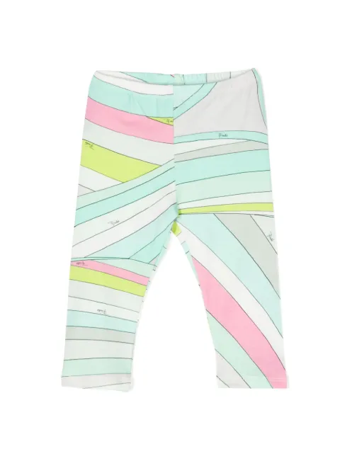 PUCCI Junior abstract-pattern cotton leggings