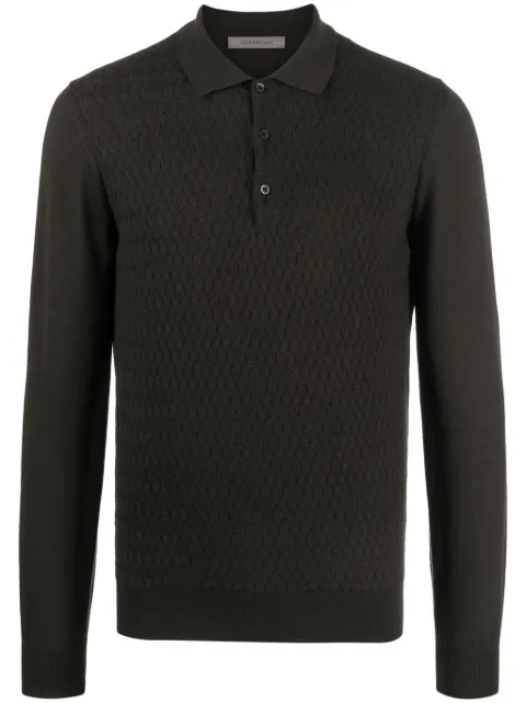 Corneliani virgin wool polo shirt