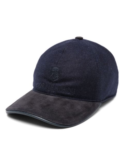 Corneliani logo-embroidered cap