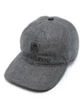 Corneliani logo-embroidered virgin wool cap - Grey