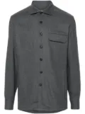 Corneliani classic-collar overshirt - Grey