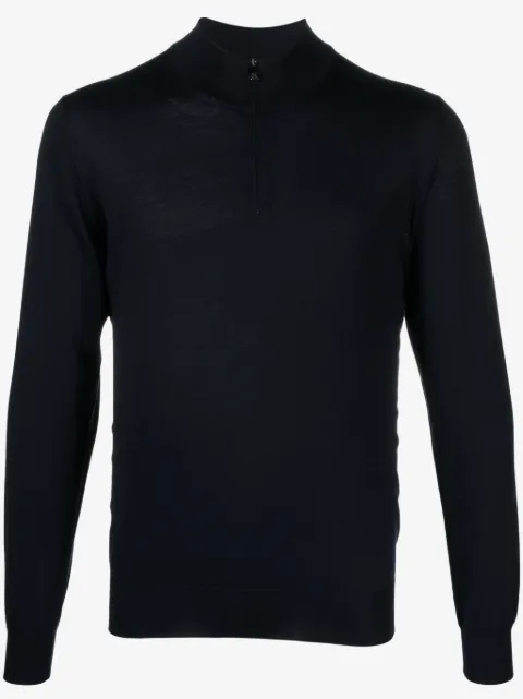 Corneliani 拉链领密织毛衣