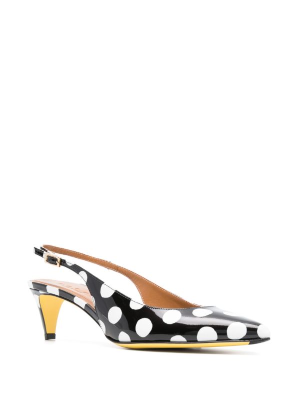 Polka dot sale slingback shoes