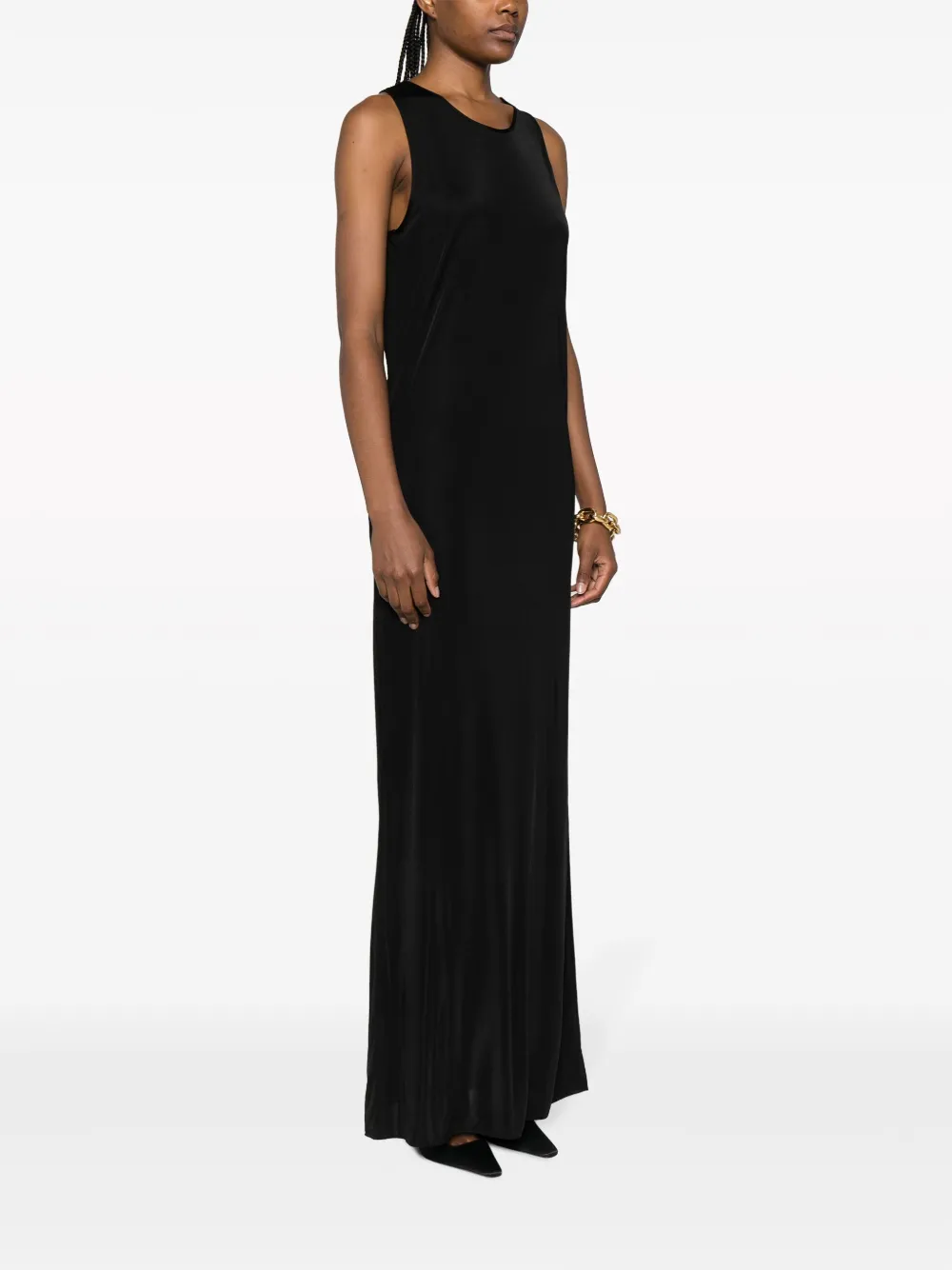 Saint Laurent Jersey jurk Zwart