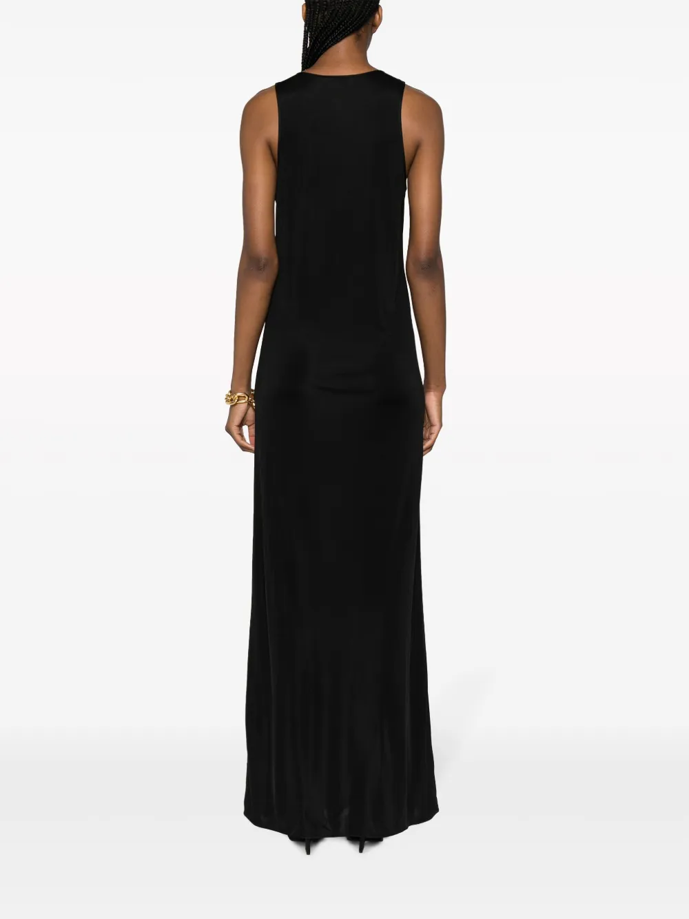 Saint Laurent Jersey jurk Zwart
