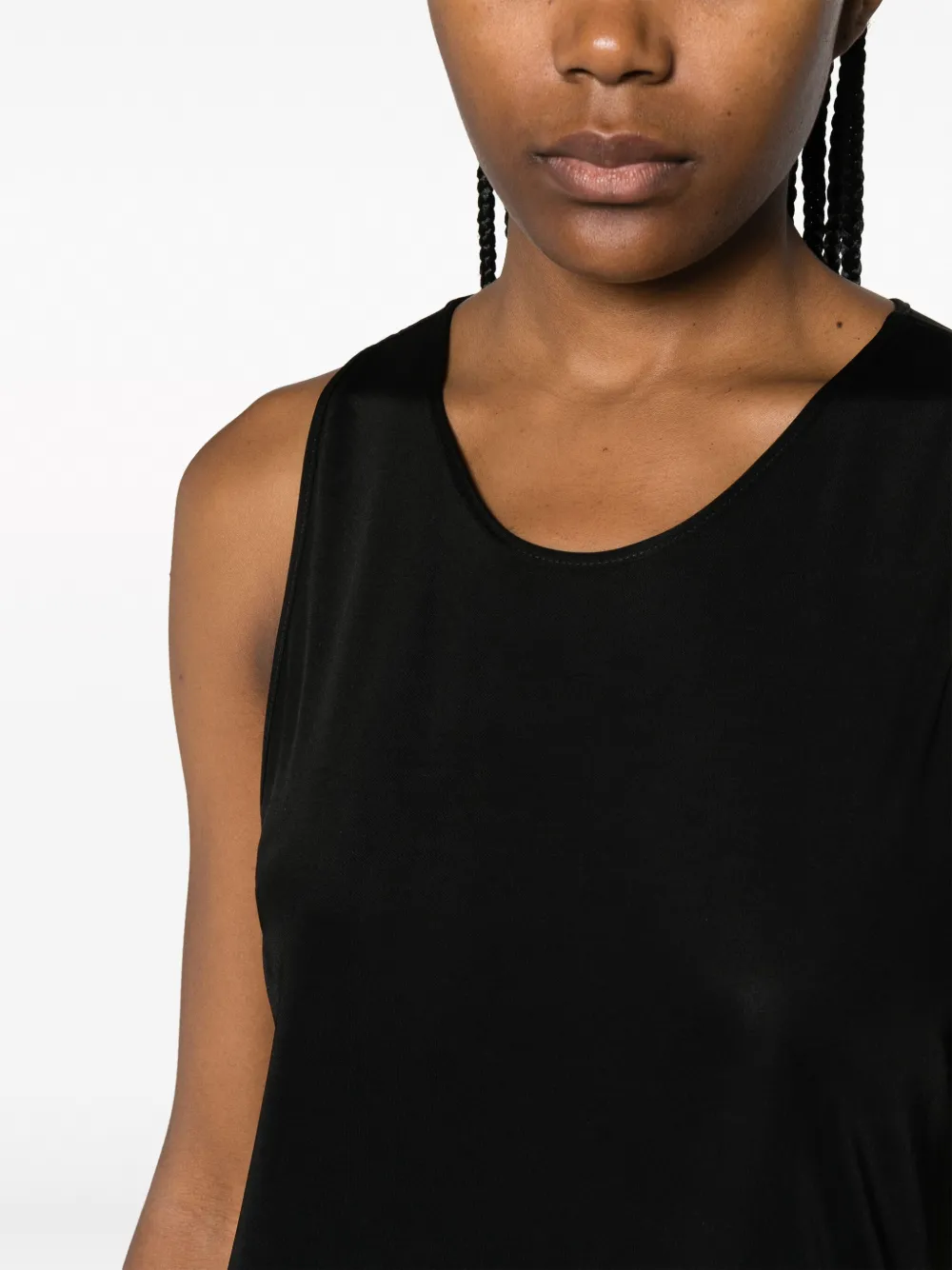 Saint Laurent Jersey jurk Zwart