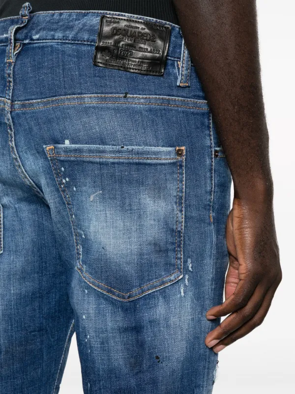 DSQUARED2 Distressed slim-cut Jeans | Blue | FARFETCH