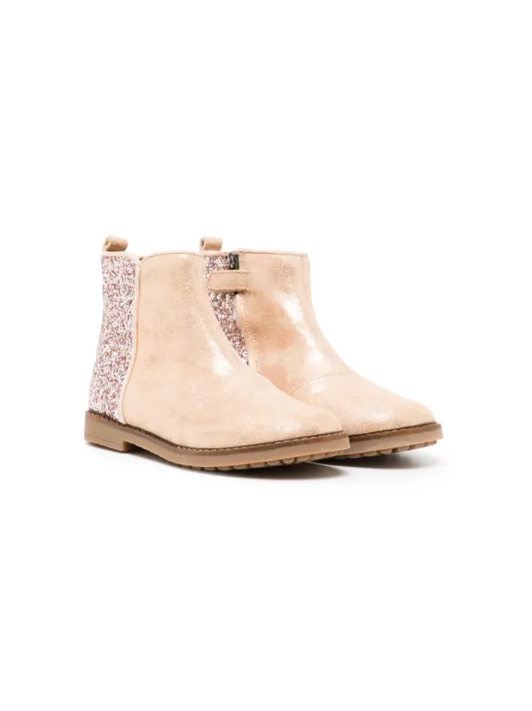 Girls gold ankle boots outlet