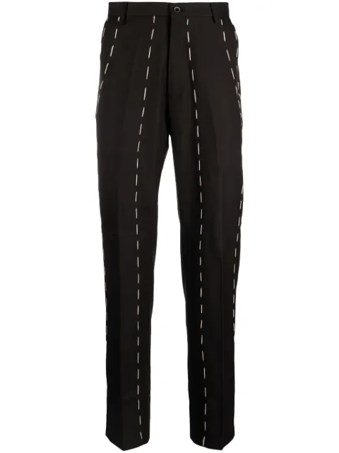 KidSuper contrast-stitching straight-leg trousers