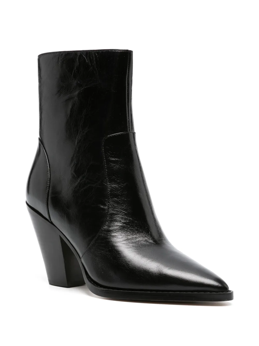 Michael Kors Dover 95mm leather ankle boots - Zwart