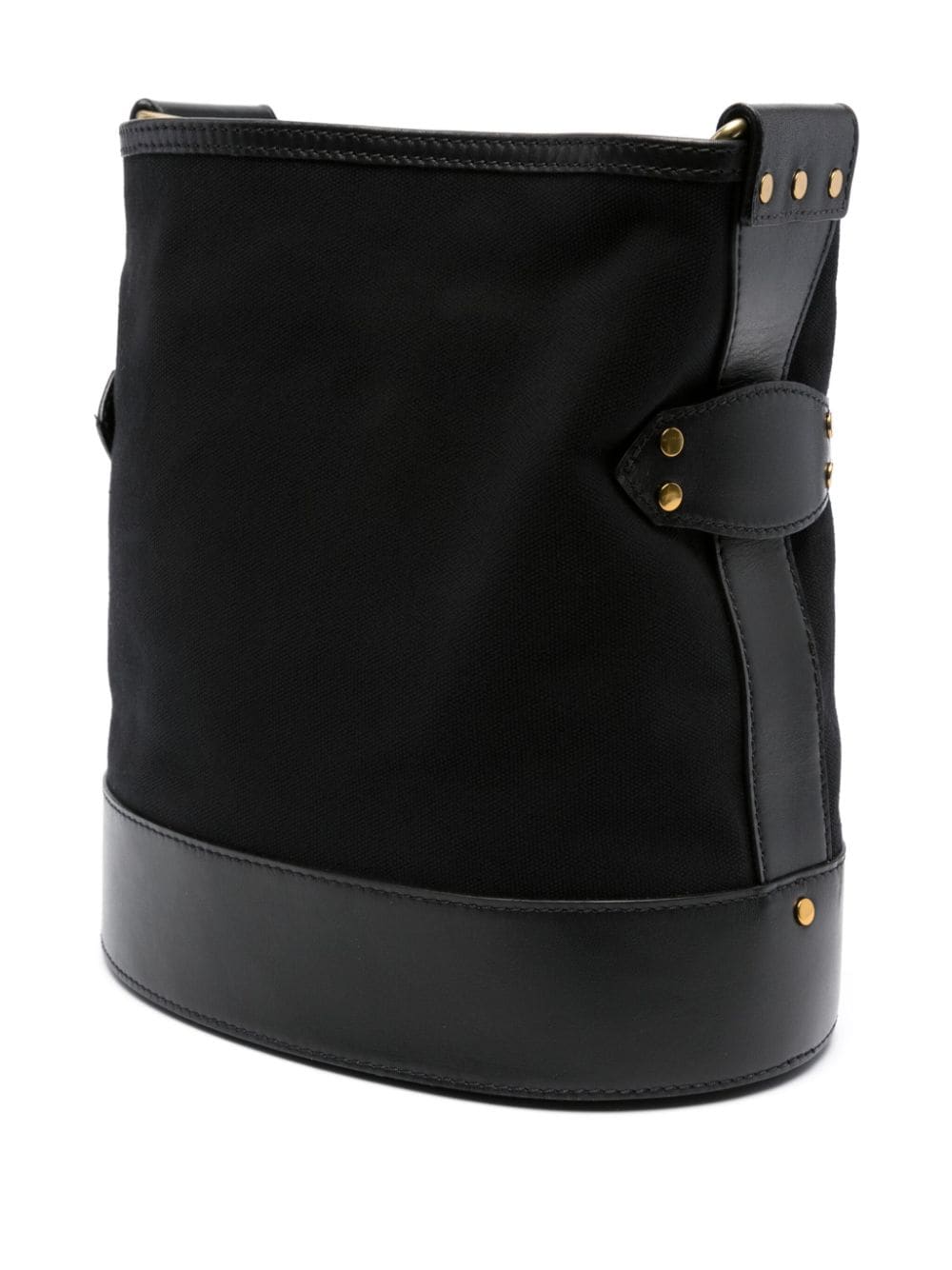 Shop Isabel Marant Samara Leather Bucket Bag In Black