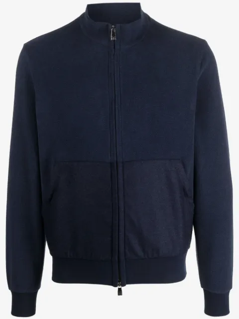 Corneliani mock-neck zip-up sweatshirt 