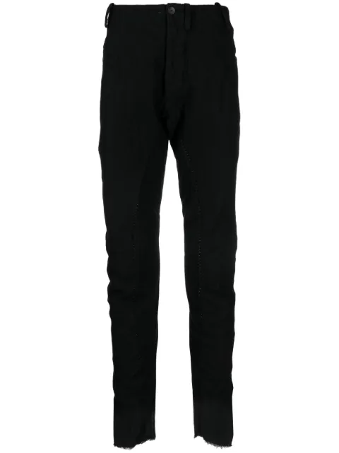 Masnada pantalones rectos con efecto envejecido