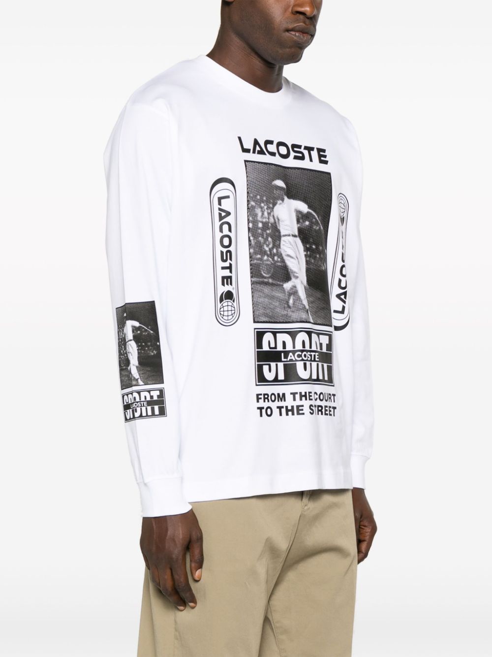 T-shirt Lacoste Houston Outlet, T-shirt, text, logo, brand png