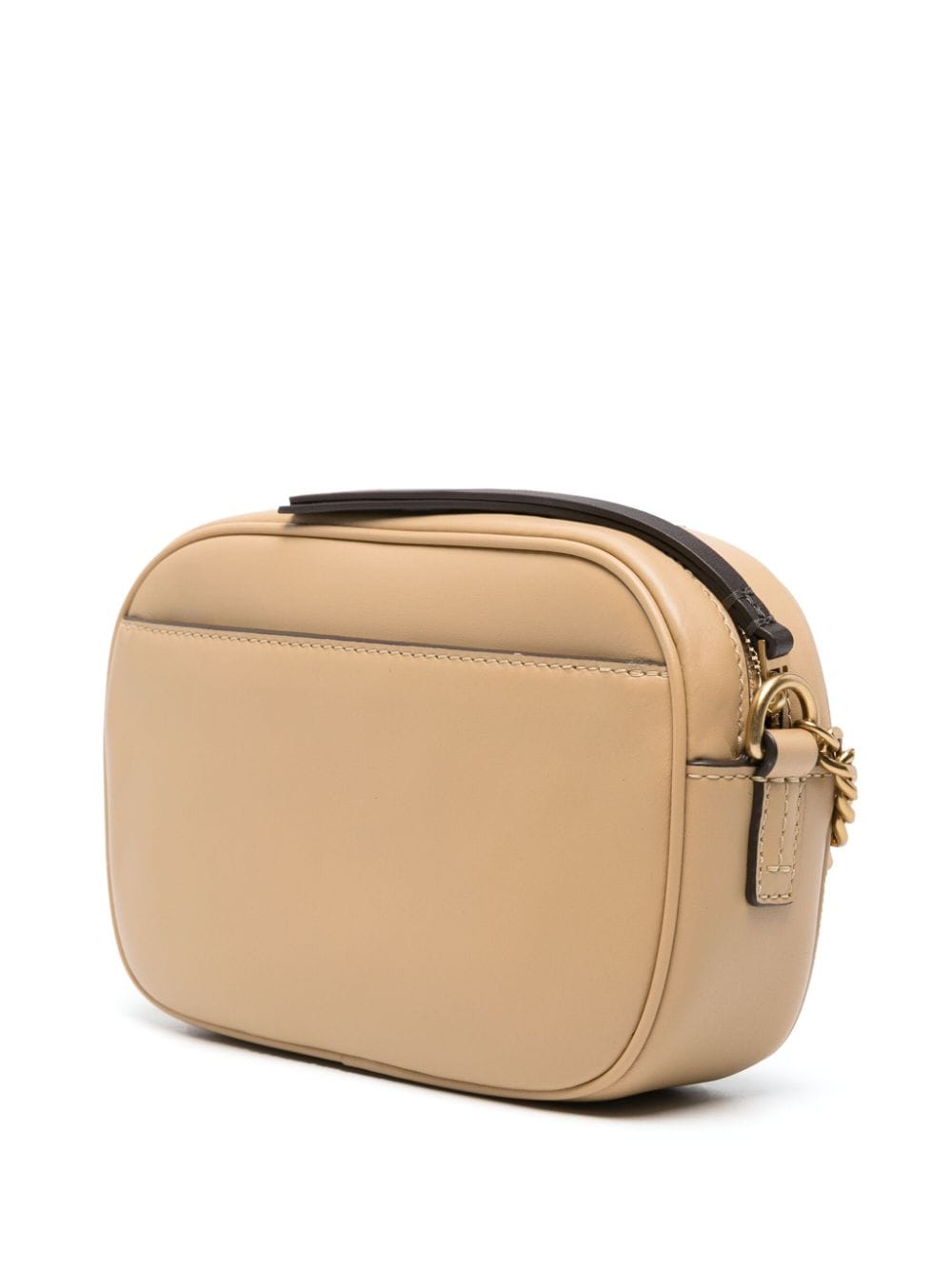 Tory Burch McGraw cameratas met slangenleer-effect Beige