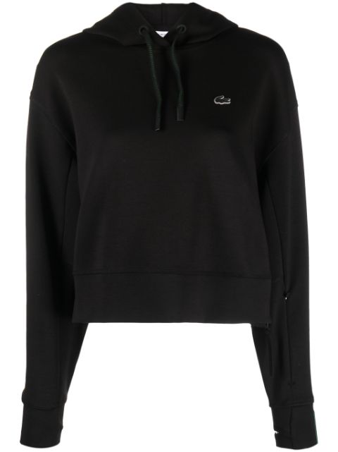 Lacoste embroidered-logo thumb-slot hoodie Women