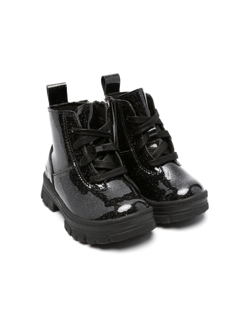 UGG Kids Ashton logo-embossed glittery boots - Nero