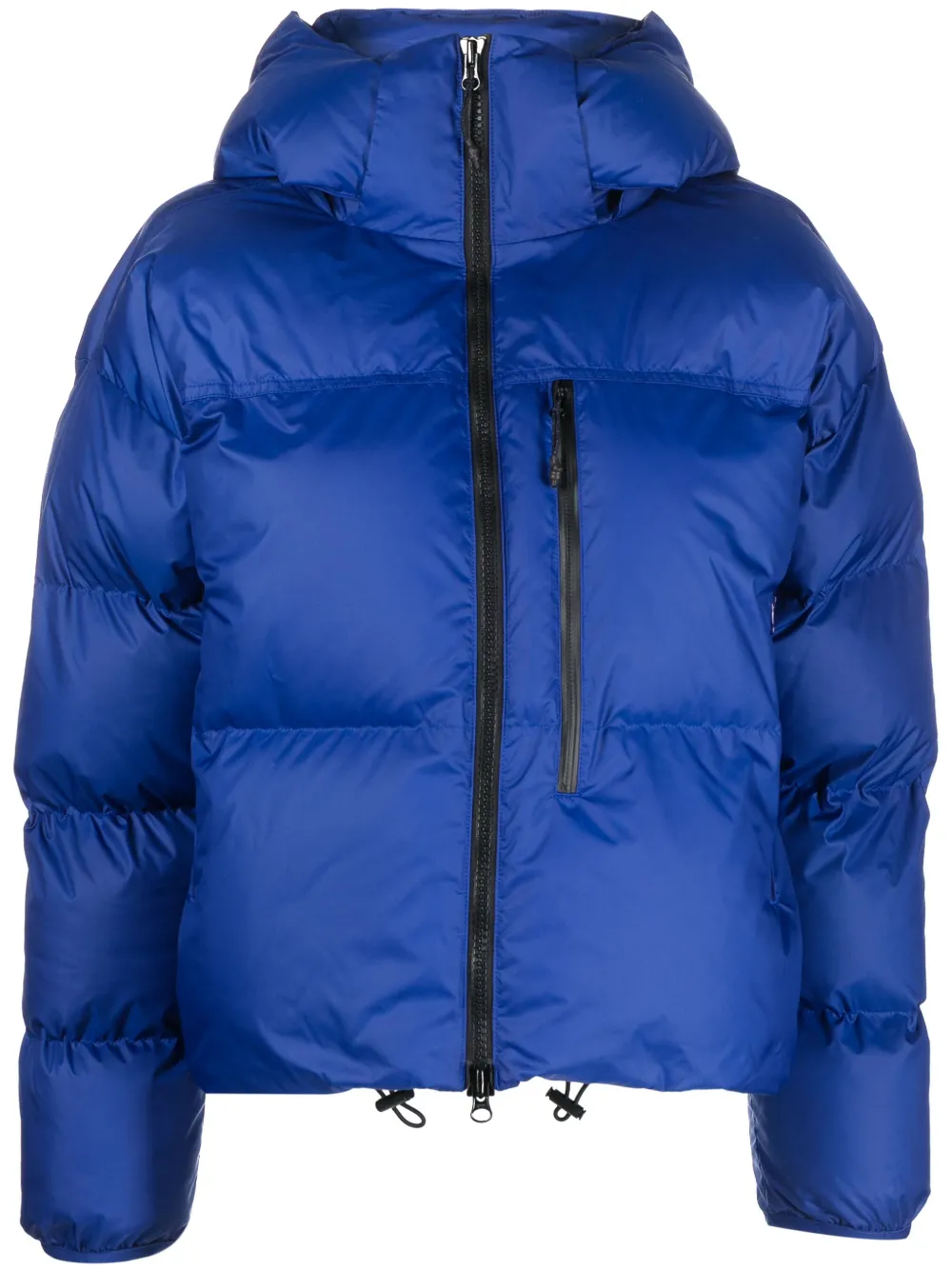 Adidas By Stella Mccartney Logo-patch Puffer Jacket In Blue
