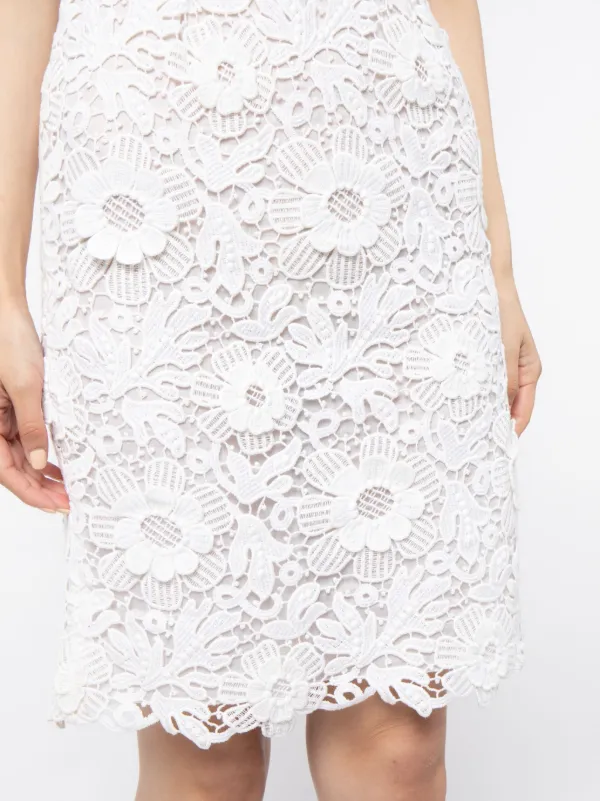 Prada Pre-Owned Floral Broderie Anglaise Dress | White