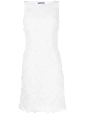 Dolce & Gabbana ノースリーブ レースミニドレス | ニュートラル