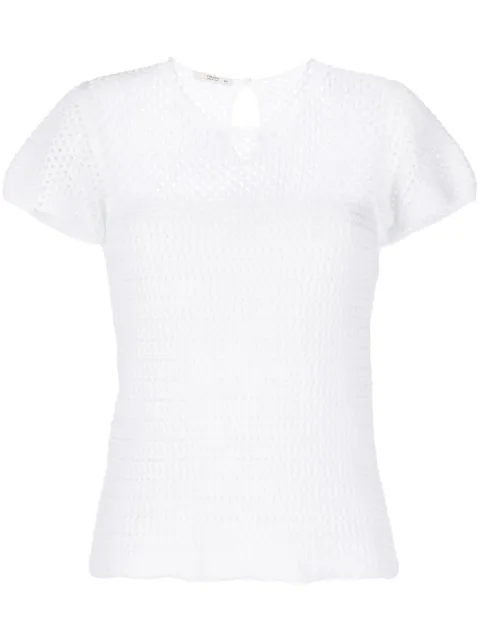 Prada Pre-Owned crochet short-sleeve top