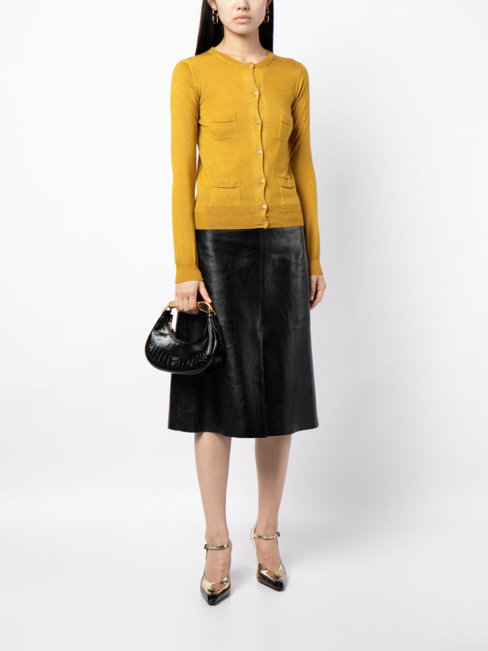 Prada Pre-Owned cashmere-blend cardigan top - Yellow