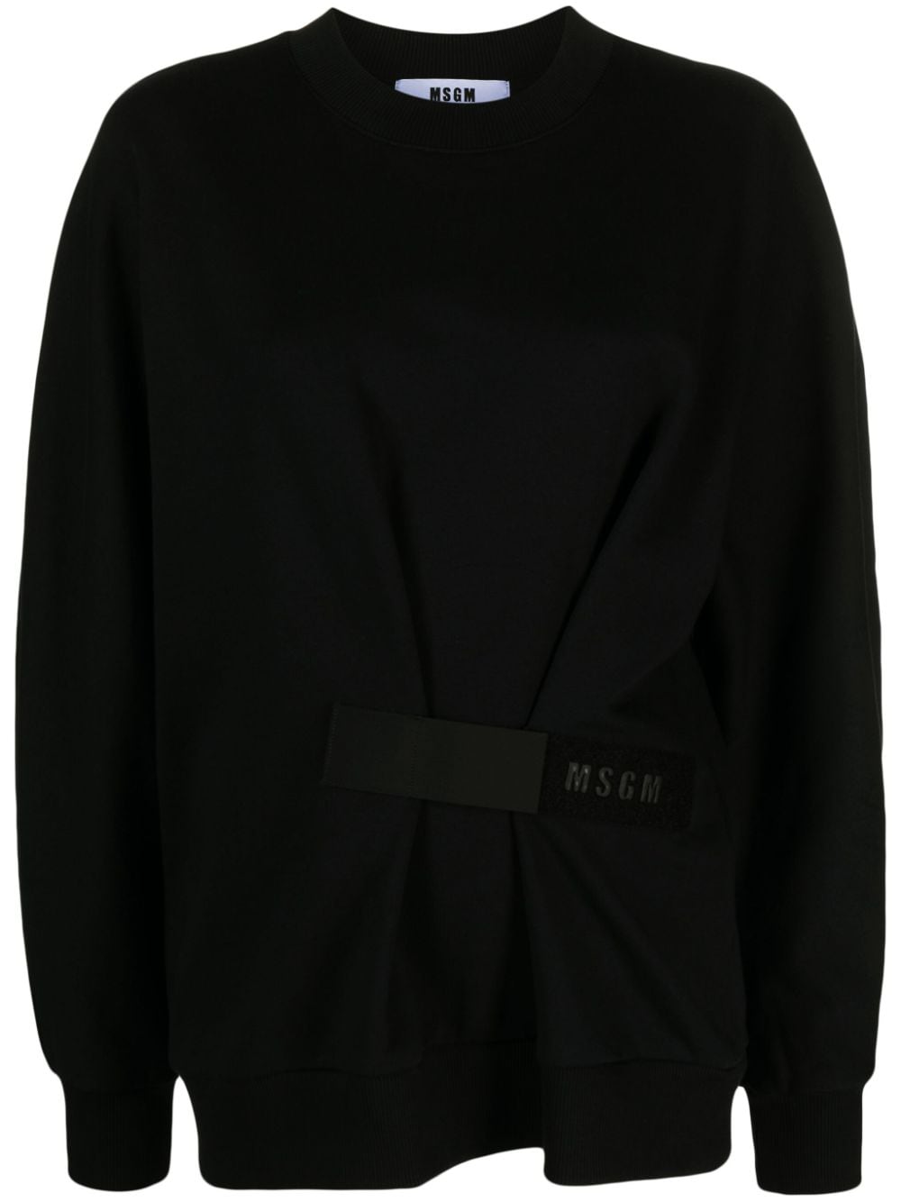 MSGM Sweater met logopatch Zwart