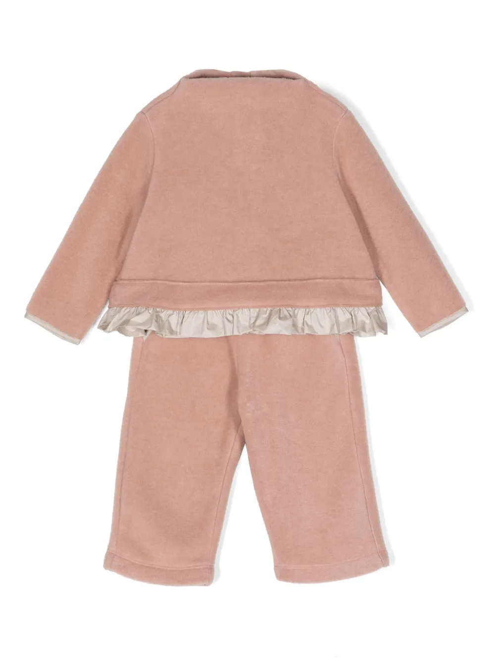 Il Gufo Fleece top en legging Roze