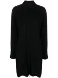 Yohji Yamamoto layered long-sleeve shirtdress - Black