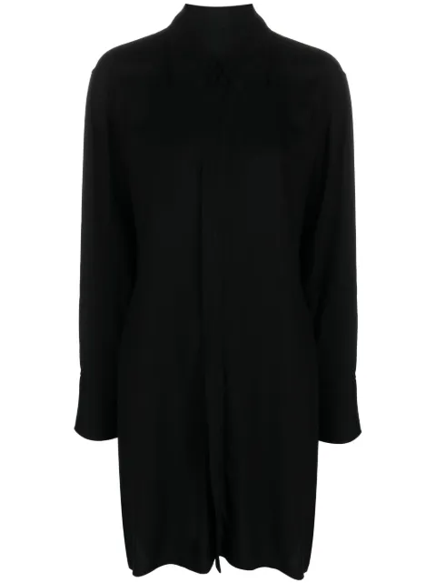 Yohji Yamamoto layered long-sleeve shirtdress