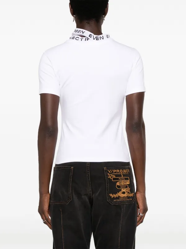 Y/Project logo-jacquard triple-collar T-shirt | White | FARFETCH