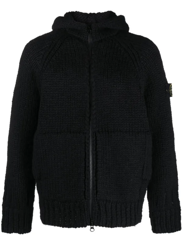 Stone Island チャンキーニット パーカー - Farfetch