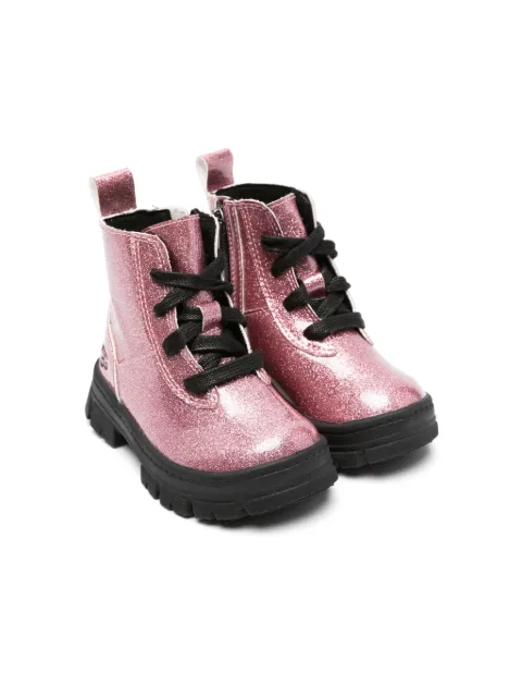 UGG Kids Ashton logo-embossed glittery boots
