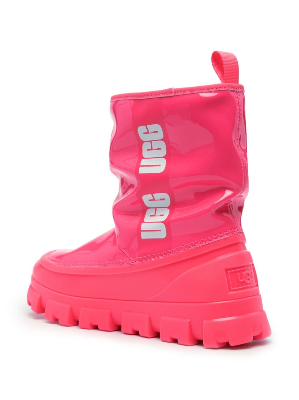 Shop Ugg Classic Brellah Logo-print Boots In Pink