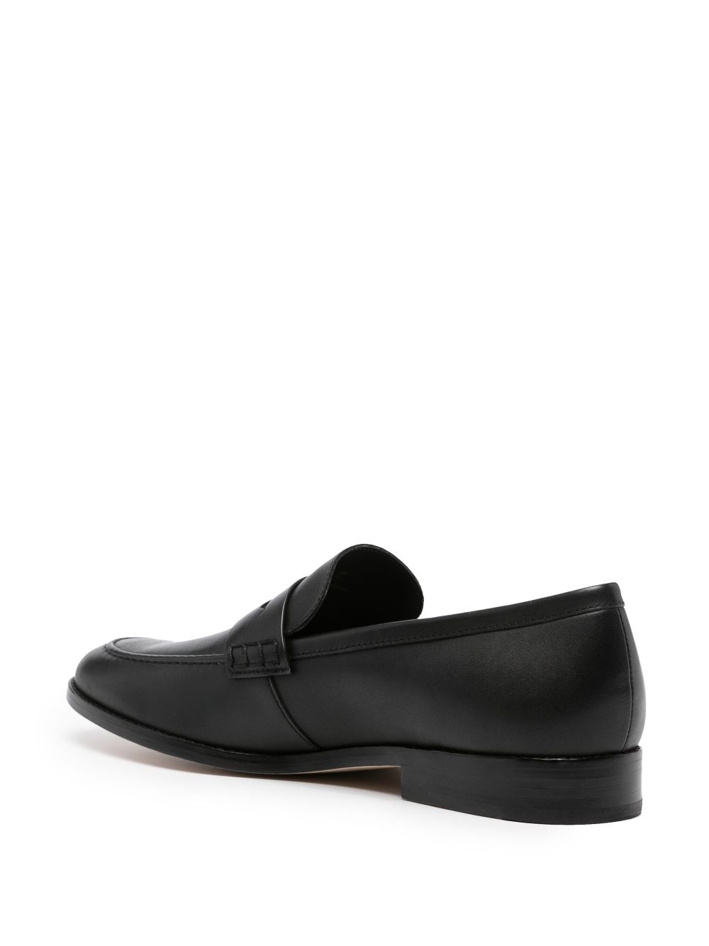 Shop Coach Declan Leather Penny Loafers In Black