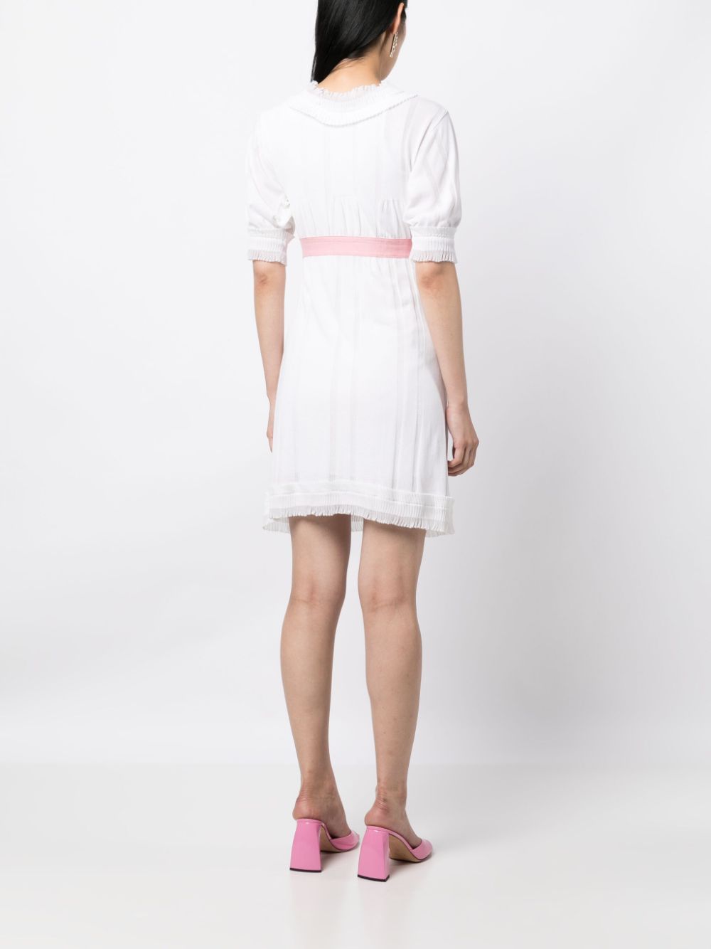 CHANEL rose-applique minidress Women