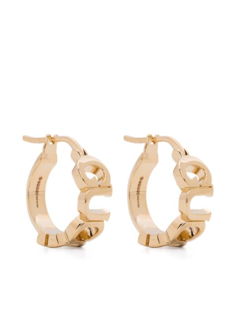 Gucci Script hoop earrings