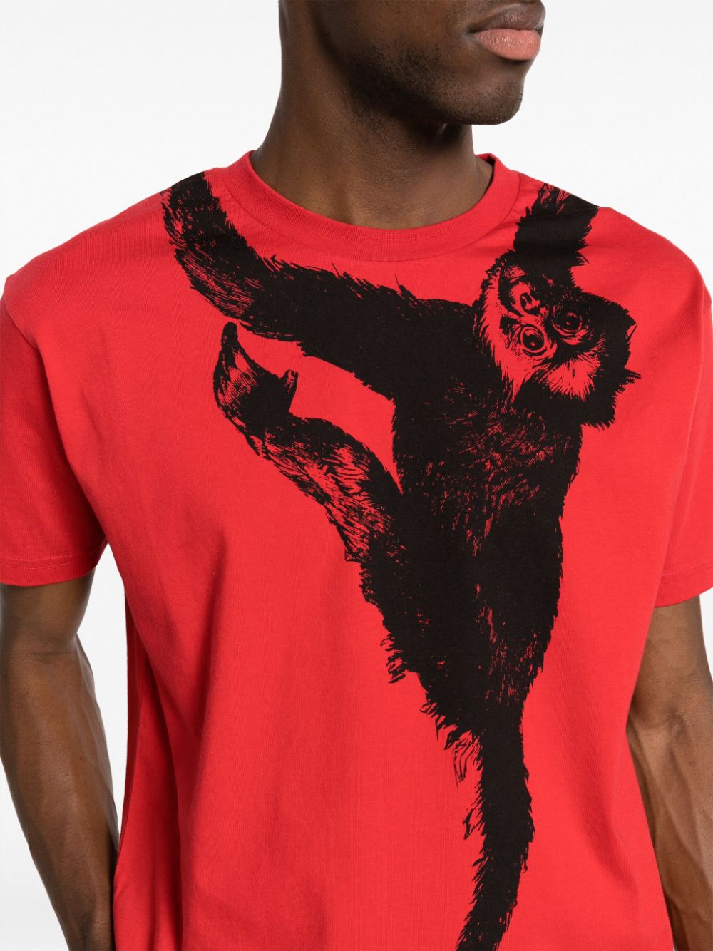 Vivienne Westwood T-shirt met apenprint Rood